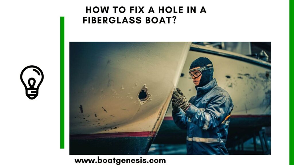 how to fix a hole in a fiberglass boat - featured image
