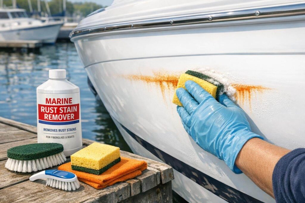 Cleaning Rust Stains from Fiberglass