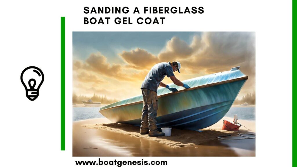 Sanding a fiberglass boat gel coat - Featured image