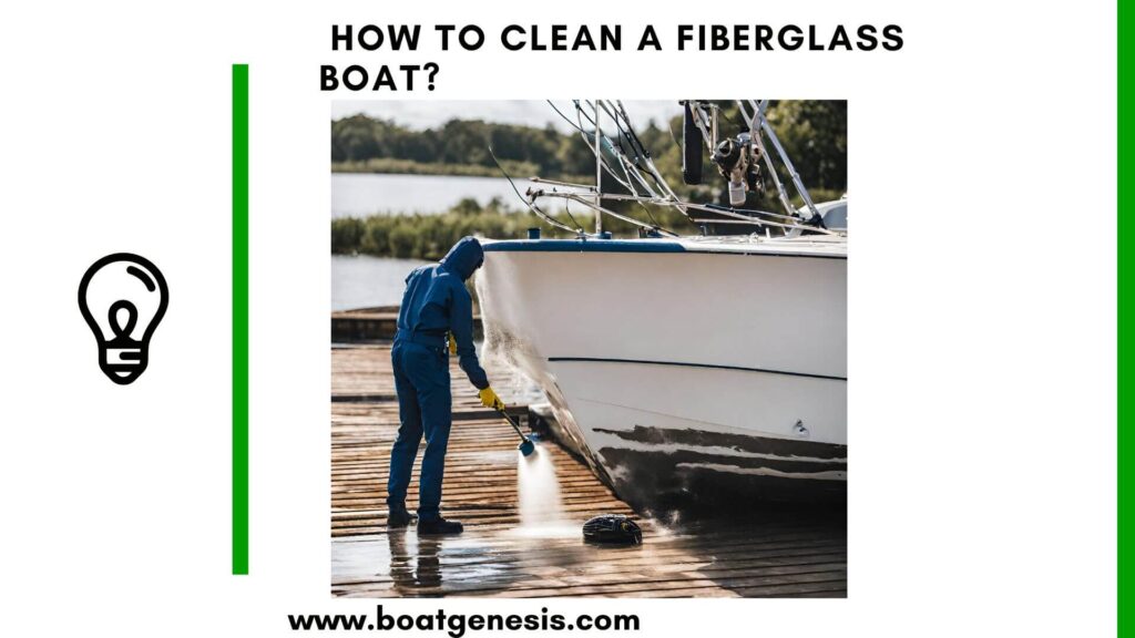 how to clean a fiberglass boat - featured image