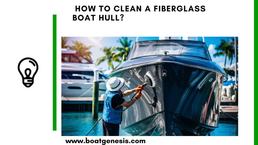 how to clean a fiberglass boat hull - featured image