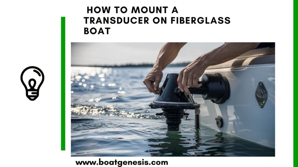 how to mount a transducer on a fiberglass boat - featured image