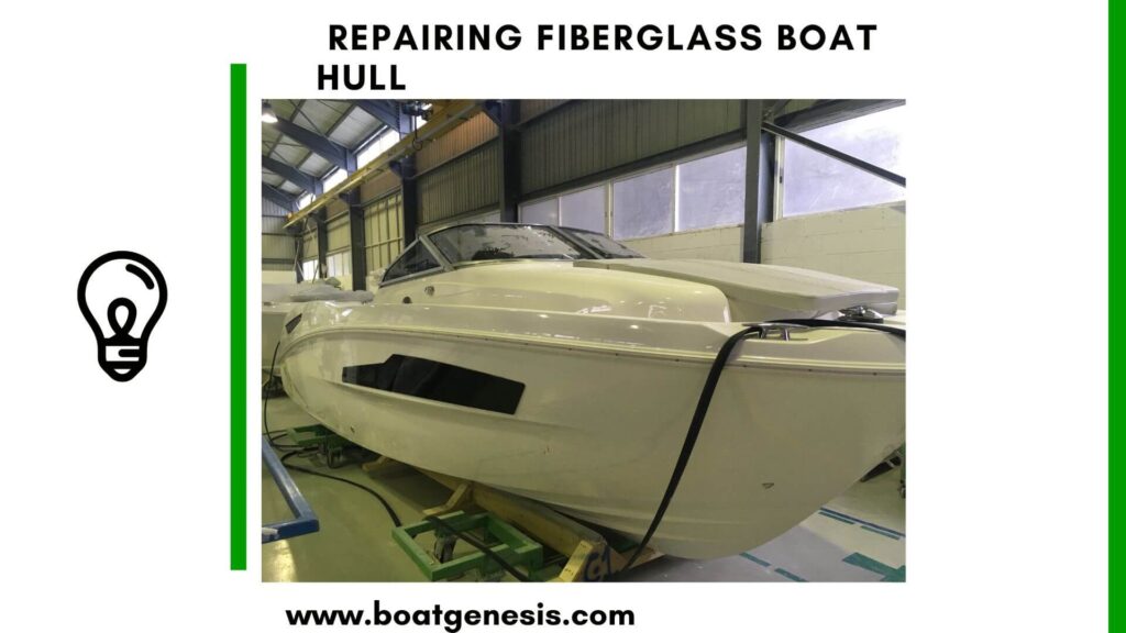 repairing fiberglass boat hull - featured image
