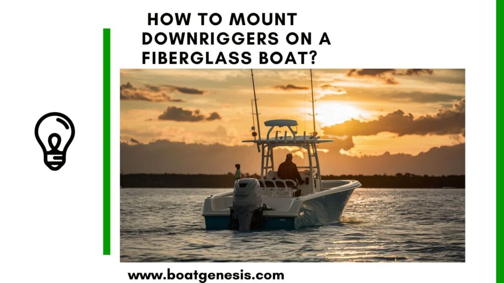 how to mount downriggers on a fiberglass boat - featured image