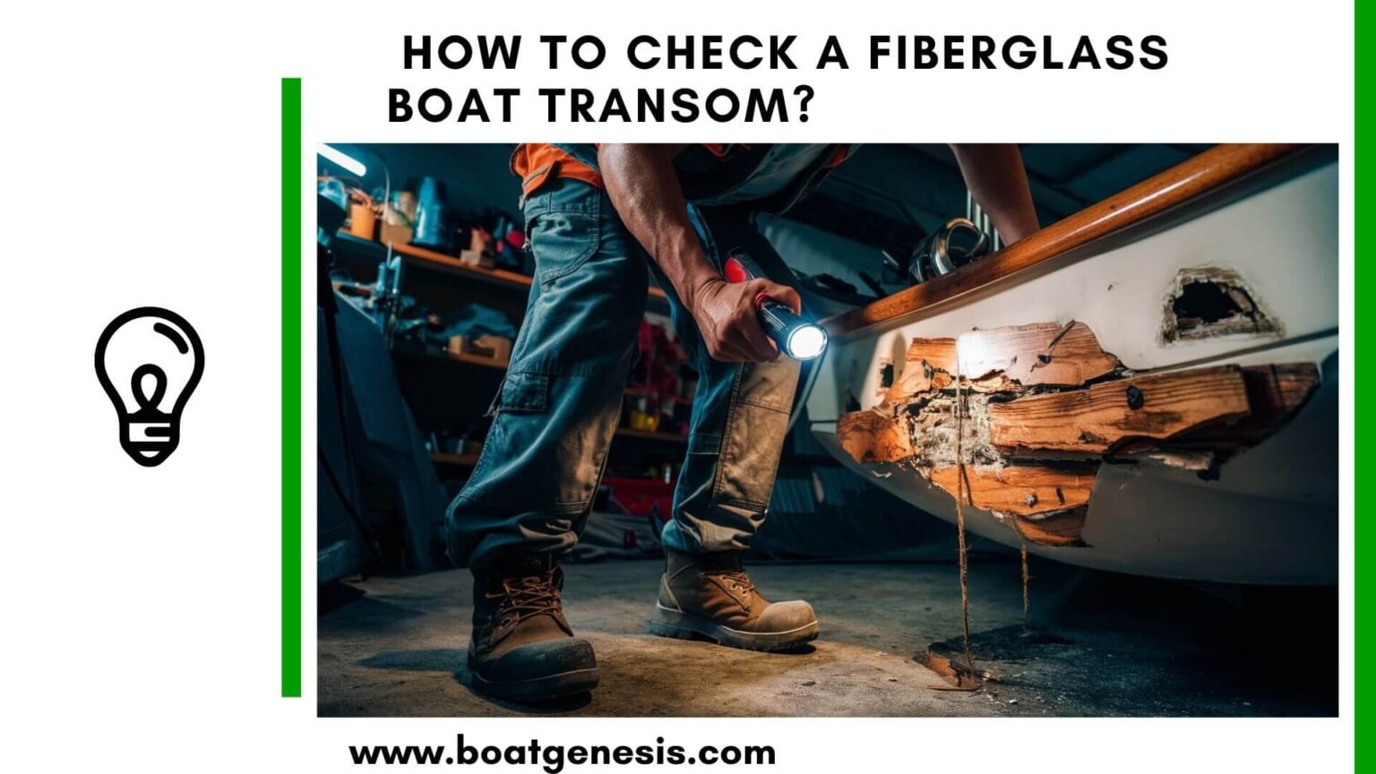Transom Bot How to Check a Fiberglass Boat Transom? 6 Methods To Follow | Boat Genesis