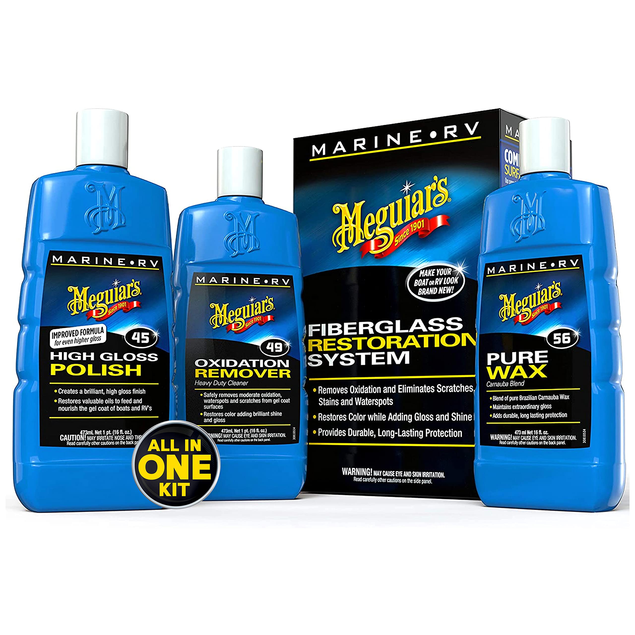 top gel coat restorers for fiberglass boat: meguiar's restoration kit