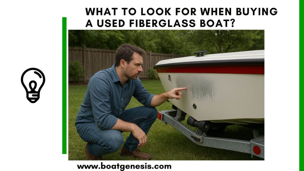 what to look for when buying a used fiberglass boat - featured image