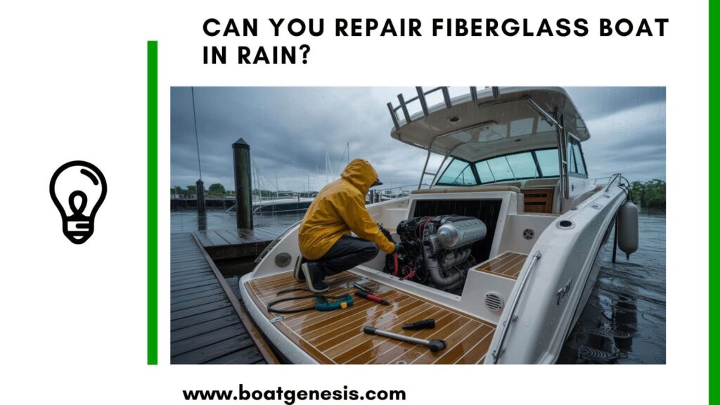 can you repair fiberglass boat in rain - featured image