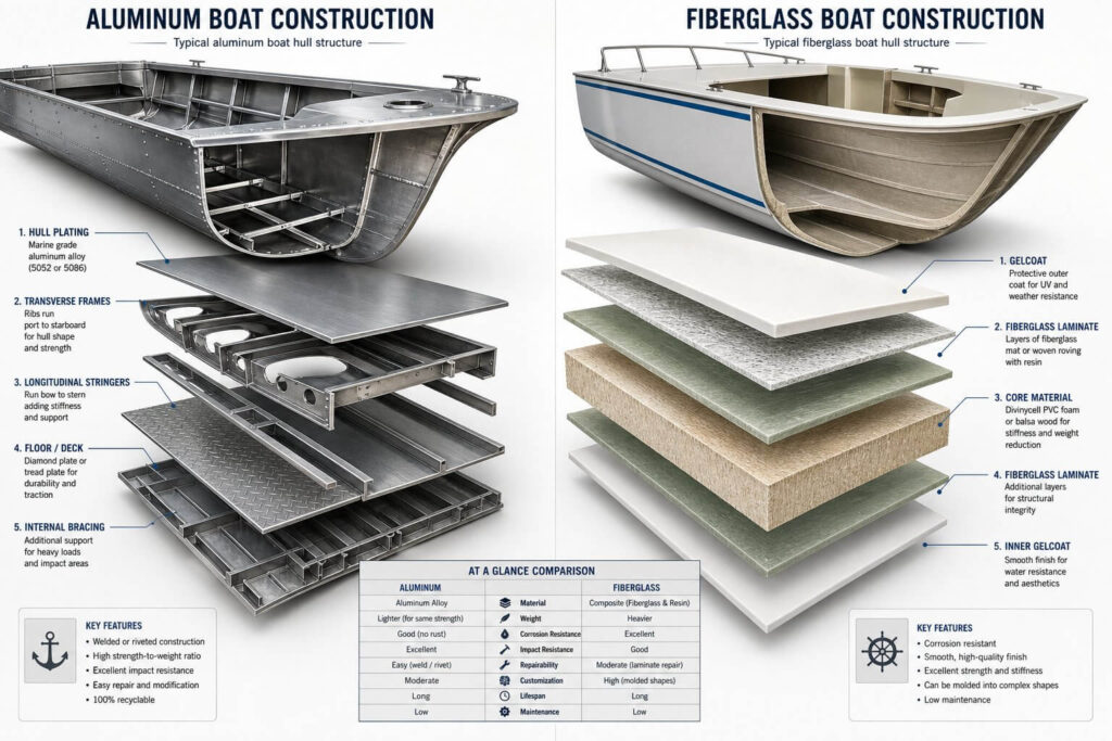 Hull Construction Cross-Section Diagram