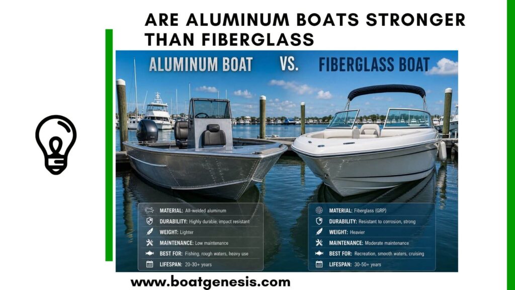 are aluminum boats stronger than fiberglass - featured image